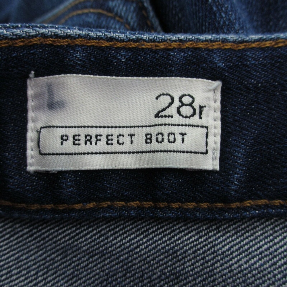 CC - Gap Perfect Boot Jeans Womens 28 Regular Dark Wash Mid Rise Bootcut Stretch - Picture 4 of 6